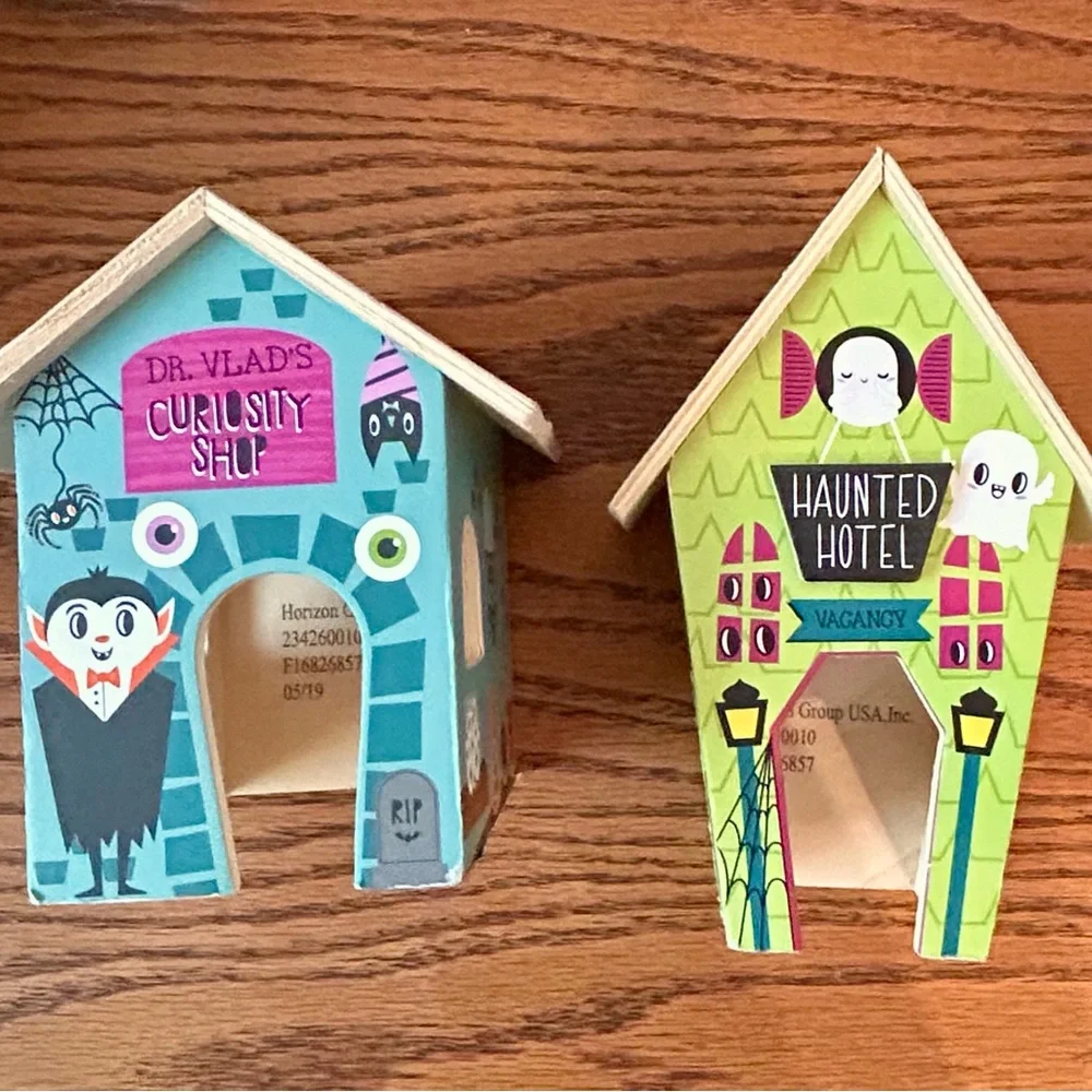 Halloween Mini Dollhouses Set of Two Target One Spot Seasonal Haunted